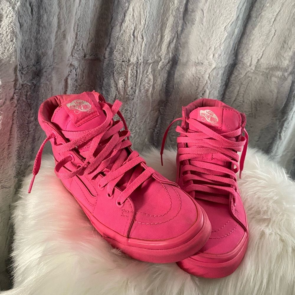 Hot pink Vans EUC